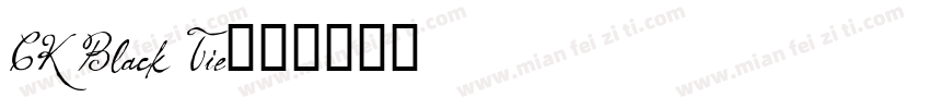 CK Black Tie字体转换